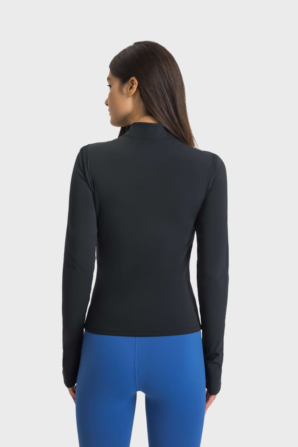 Millennia Half Zip Thumbhole Sleeve Sports Top